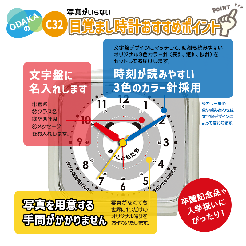 集合写真で作るC32目覚まし時計のおすすめポイント