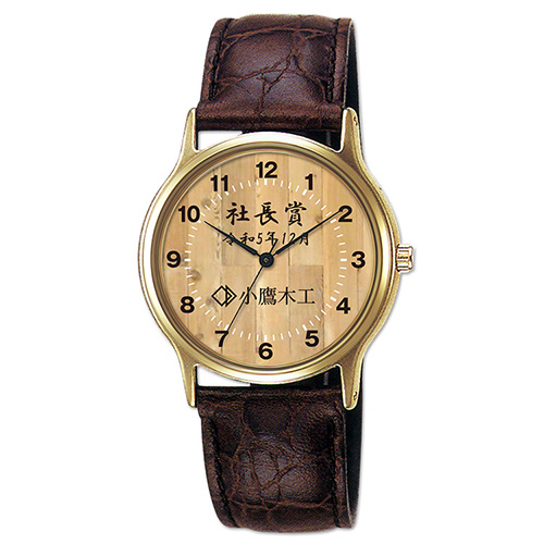 ゴールド色・オリジナル腕時計
